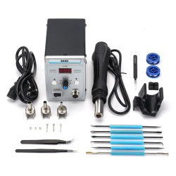 858D 700W BGA Rework Solder Station Soldering Heat Air Gun Station 220V / 110V For SMD SMT Welding Repair