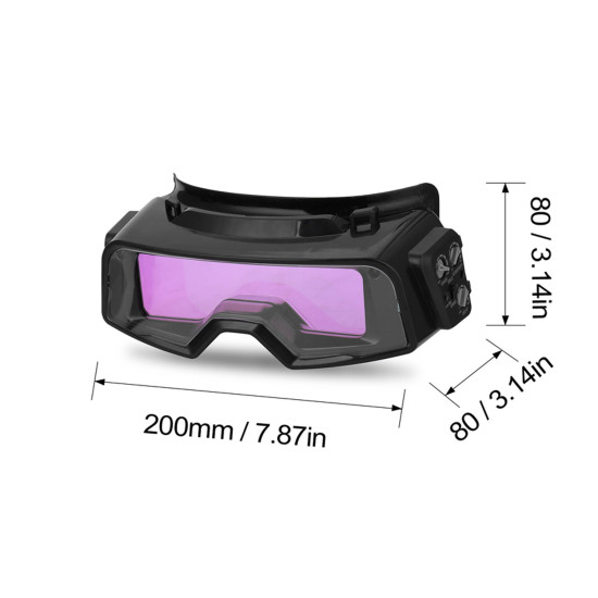 Welding Glasses Auto Darkening Welding Goggles for TIG MIG MMA Professional Weld Glasses Goggles Multifunction Utility Tool