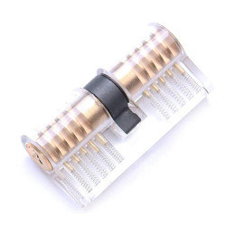 Transparent Locks Cutaway Training Skill Professional Visible Practice Padlock Copper Lock Pick Tools Hardware