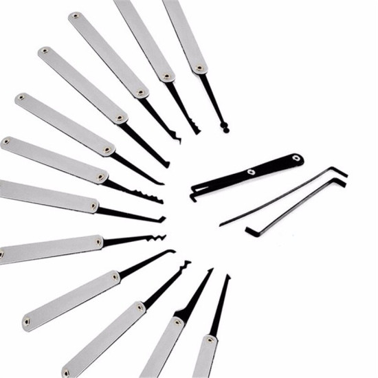 Transparent Practice Padlock with 12pcs Unlocking Lock Picks Set Key Extractor Tools Transparent Practice Padlock with 12pcs Unlocking Lock Picks Set Key Extractor Tools