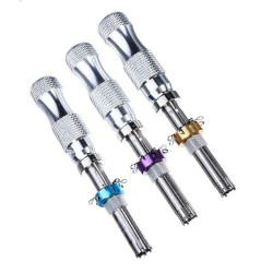 DANIU 3Pcs Tubular 7 Pins Lock Pick Tool Locksmith Tool Lock Pick Set