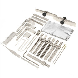 DANIU Multifunctional Locksmith Tool Kit Lock Pick Tools Set Suitable for Various Lock Brands Packaged in Convenient Plastic Case Ideal for Professionals and DIY Enthusiasts