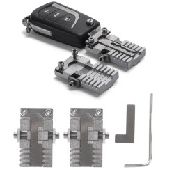 Stainless Steel Universal Key Machine Fixture Clamp Set Precision Key Cutting and Duplicating Tool Ideal for Car Keys and Household Keys Durable and Versatile Locksmith Tool