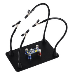 Magnetic 4-Claw Welding Table Flexible Arm Fixed Clip Soldering Third Hand Welding Station Soldering Holder Repair Tools