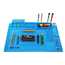 BEST S160 Magnetic Heat Insulation Silicone Pad Desk Mat Maintenance Platform BGA Soldering Repair Station