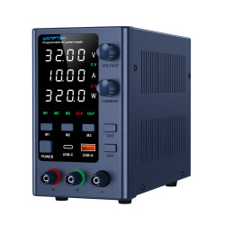 WANPTEK Regulated Power Supply with 0-160V Voltage 0-10A Current Multi-Function Protection Superior Stability Digital Display ideal for Diverse Electronics Application EPS3205/EPS3210/EPS6205/EPS1203/EPS1602 - EPS3205