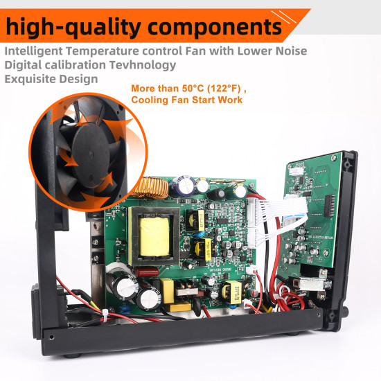 KUAIQU SPS-C Series Adjustable Voltage Power Supply Precision Control from 0-120V Voltage and 0-10A Current Superior Load Stability Detailed Digital Display Compact Design Ideal for Electronics Testing and Servicing - SPS-C3010 EU Plug