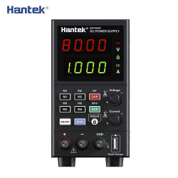 Hantek HDP180V8S DC Power Supply with Four-Digit Display USB Quick Charging Function AC 230/115V Switch 0-160V Output Voltage Overload and Overheat Protection Portable Design - EU Plug