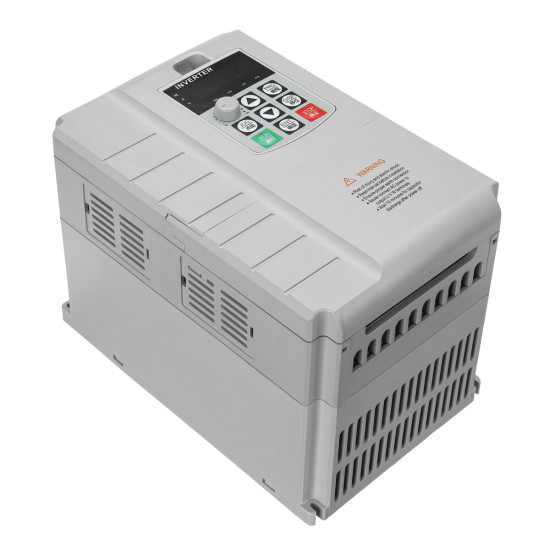 Variable Frequency Drive Frequency Inverter 7.5KW 10HP 34A VFD Single Phase Input & Three Phase Output Ideal for 3-Phase Motors Fans Lathes Compressors Milling Machines