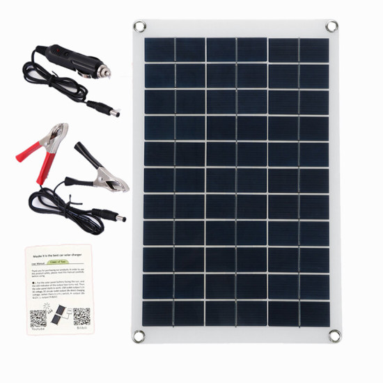 100W Solar Panel kit 12V battery Charger 10-100A LCD Controller For Caravan Van Boat - without solar controller