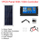 40W 12V Solar Panel Kit 60A/100A Battery Charger Controller Camping RV Caravan Boat - #1