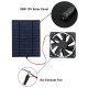 20W 12V Solar Panel Solar Fan Framed Solar Panel Module DIY Portable Charging