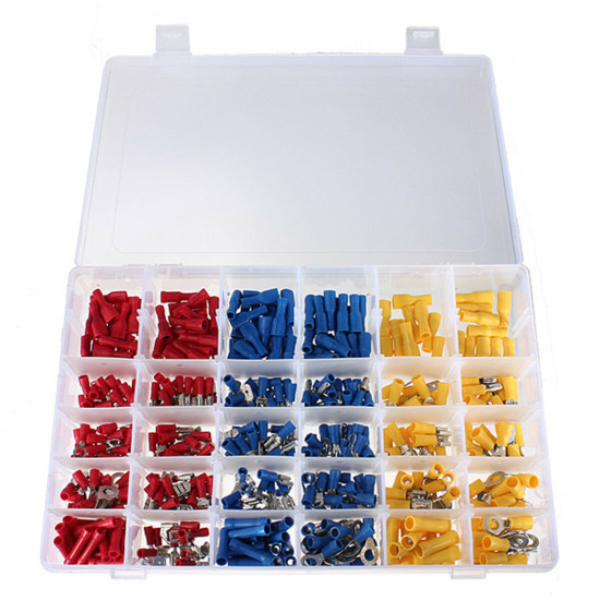 480PCS EC09 Versatile Copper PVC Tinplate Wire Connectors Set Multi-colored Suitable for Varied Cable Sizes Ideal for Wiring Projects Electrical Connections High Conductivity