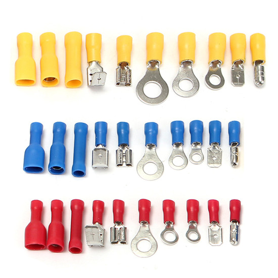 480PCS EC09 Versatile Copper PVC Tinplate Wire Connectors Set Multi-colored Suitable for Varied Cable Sizes Ideal for Wiring Projects Electrical Connections High Conductivity