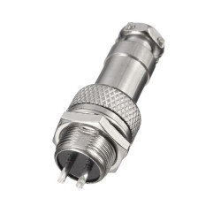 Excellway GX12 2Pin Aviation Plug Male/Female 12mm Wire Panel Connector Adapter 