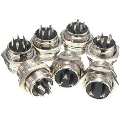 M16 2/3/4/5/6/7/8 Pin Screw Type Electrical Aviation Plug Socket Connector Aviation Connector Plug - 4PIN