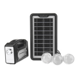 Solar Power Panel Generator LED Light USB Charger Home Outdoor Lighting System