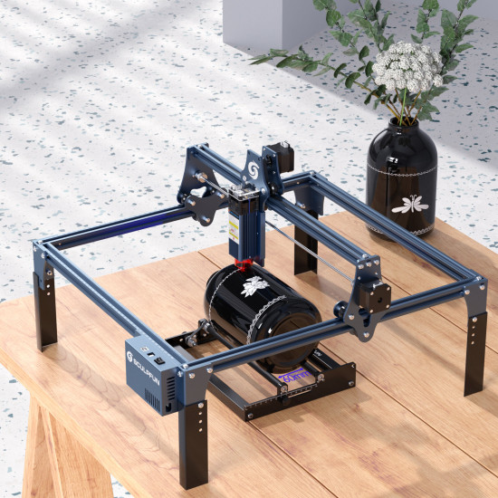 SCULPFUN Laser Rotary Roller for S9 Laser Engraver Y-axis Roller 360 degree Rotating for 6-150mm Engraving Diameter 4 raise feet for Cylindrical Objects fit S6 S6 PRO SCULPFUN Laser Rotary Roller for S9 Laser Engraver Y-axis Roller 360 degree Rotating for 6-150mm Engraving Diameter 4 raise feet for Cylindrical Objects fit S6 S6 PRO
