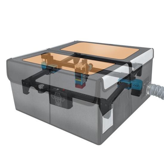 TWOTREES TE700 Laser Engraver Enclosure with Vents Fireproof Materials Sound Insulation And Dust Protection Eye Protection