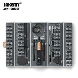 JM-8192 Multi-Functional 180-in-1 Precision Screwdriver Tool Set Chrome Vanadium Bits Stripped Screw Extractors Mobile Phone Repair DIY Tools Home Improvement