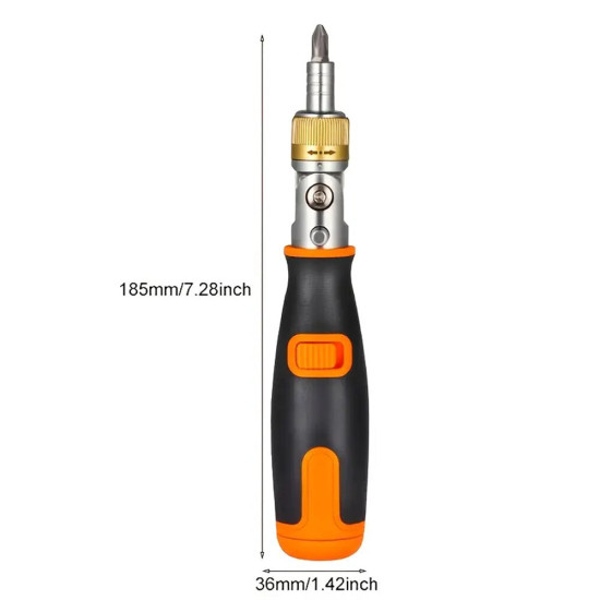 10 In 1 Hidden Batch Head Visseuse Multi-angle Ratchet Screwdriver Set Multi-function Screw Driver Kit