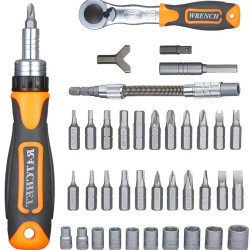 38 In 1 Mini Screwdriver Set Home Tool For Home Repair Multi Tool Bits Ratcheting Screwdriver Sets With Ratchet Wrench Kit