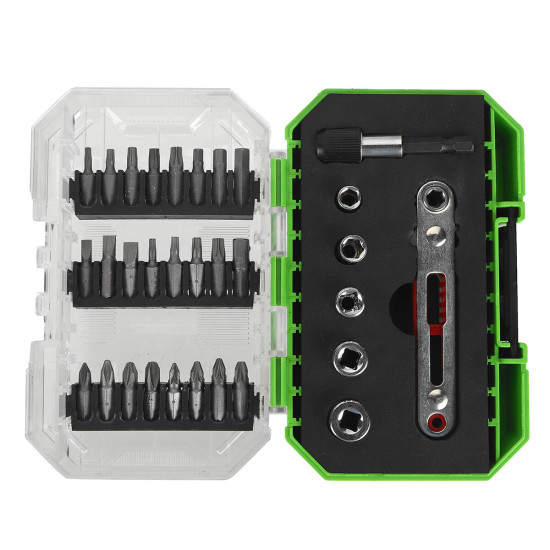 31 In 1 Screwdriver Set Mini Ratchet Wrench Socket Screw Head Combination Tool Set