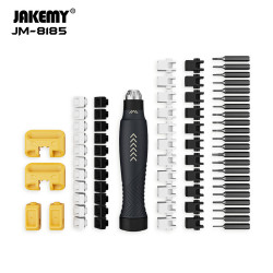 JM-8185 Multi-Function Screwdriver Set 69 Pieces Industrial-Grade Magnet Dual Magnetizers Transform Mechanic DIY Repair Tools Home Improvement