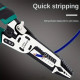 1PCS Multi-Purpose Vanadium Steel Electrician Pliers Multifunctional Wire Stripping Cutting Pulling Tool Non-Slip Rubber Grip Professional Use