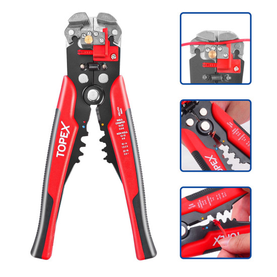 260-Piece Wire Stripper Self-Adjustable Crimper Plier Set Terminals Tools