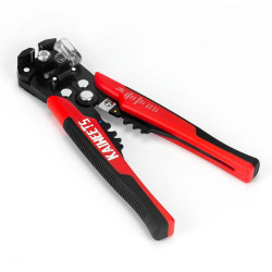 KAIWEETS KWS-103 Multifunctional Wire Stripper 10-24AWG Stripping 10-22AWG Crimping Adjustable Stopper TPR Handle - Red