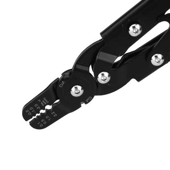 PARON JX-1403 Wiring Tool 8-character Aluminum Sleeve Crimping Plier Oval Aluminum Sleeve Crimping Pliers Wire Rope Cutting Pliers