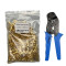 1000PCS Gold 453 U-Shaped 0.3-1.5mm 2 Terminal Tab Cold Inserts Connectors Cold Terminal Small Teeth Fascia Terminal