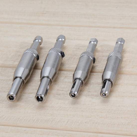 4Pcs HSS Self Centering Hinge Drill Bit Set for Hinges Drawer Guides Hole Saw Cutter