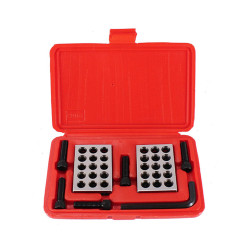 Precision Parallel Gauge Block 1-2-3 Inch 23 hole parallel iron gauge block Accuracy ±0.005mm M10 thread - with socket wrench screw