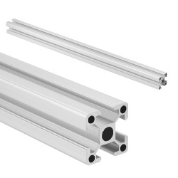 Machifit Silver 100-250mm 2020 T-slot Aluminum Extrusions Aluminum Profiles Frame for CNC Laser Engraving Machine - 250mm