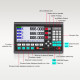 YHSINO YH800-3 DRO & YE Optical Linear Scale Set High Precision 3 Axis Durable Imported Parts Suitable for Different Measurement with Optional Length Professional Digital Display+ Scale - 150+350+650mm