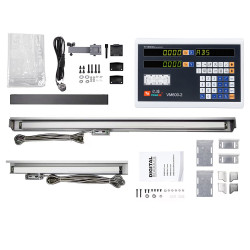 YHSINO VM600-2 Digital Readout YE Grating Scale with 2 Axis AC 80V-240V Power 15W Long Service Life Suitable for Various Grating Scale Lengths High Efficiency and Protection - 250+1000mm