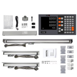 YH200 Digital Display KA300 3 Axis Grating Ruler Suite Compatible with Milling Machine PLC Lathe High Precision Stable Measurement with Large Display and Imported NSK Bearings for Optimal Performance - 170+470+620mm