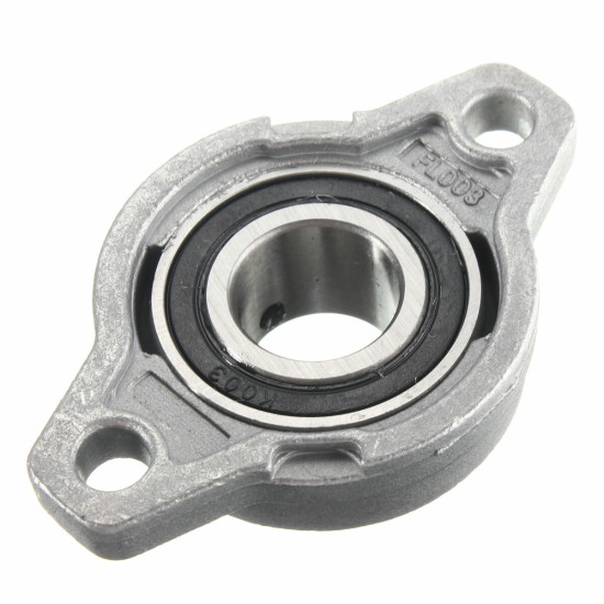 KFL Zinc Alloy Pillow Block Flange Ball Bearing 8/10/12/15/17mm Bore Diameter KFL Series - 12mm