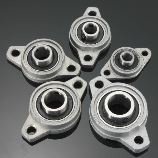 KFL Zinc Alloy Pillow Block Flange Ball Bearing 8/10/12/15/17mm Bore Diameter KFL Series - 12mm