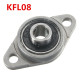 KFL Zinc Alloy Pillow Block Flange Ball Bearing 8/10/12/15/17mm Bore Diameter KFL Series - 12mm