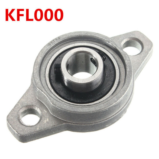 KFL Zinc Alloy Pillow Block Flange Ball Bearing 8/10/12/15/17mm Bore Diameter KFL Series - 12mm