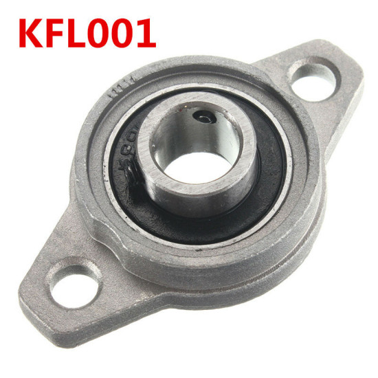 KFL Zinc Alloy Pillow Block Flange Ball Bearing 8/10/12/15/17mm Bore Diameter KFL Series - 12mm