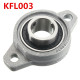 KFL Zinc Alloy Pillow Block Flange Ball Bearing 8/10/12/15/17mm Bore Diameter KFL Series - 12mm