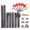 7pcs 12mm Shank Lathe Turning Tool Holder Boring Bar with 7pcs Carbide Insert and Wrench