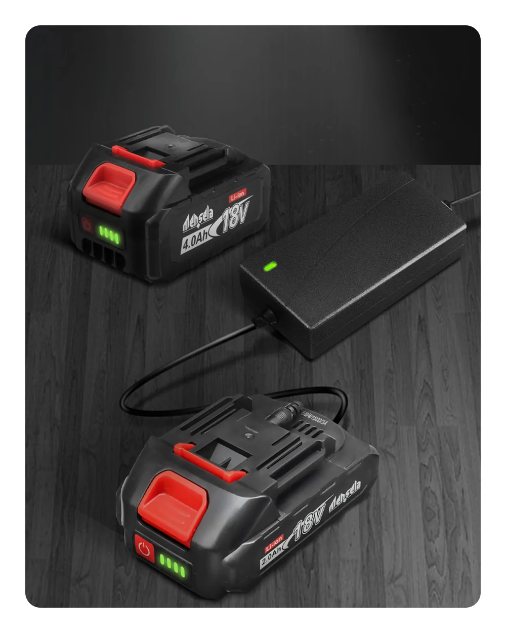 Mensela 18-21V 1.3A Lithium Battery Charger Adapter For Mensela Tools Battery