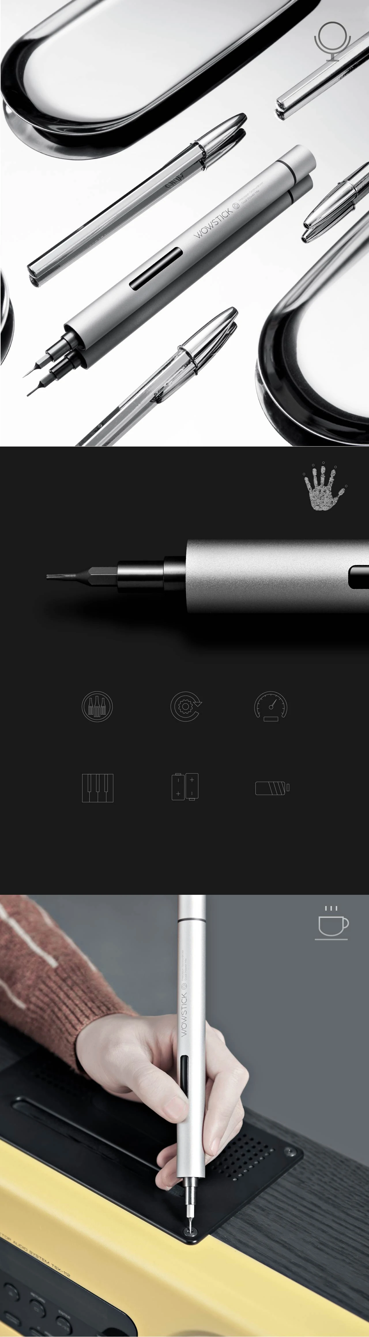 Wowstick Try 19 In 1 Electric Screwdriver Cordless Power Screwdriver Repair Tools