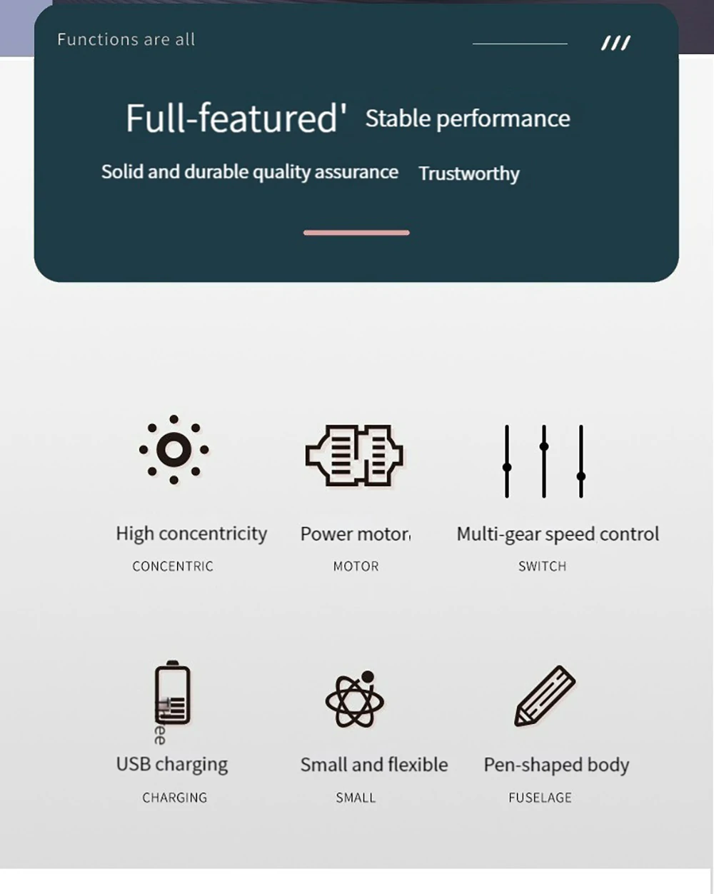 Engraving Pen Wireless Electric Grinder Set Rechargeable Mini Grinder Micro Rotary Tool Jade Carving 5000-10000-15000r/min