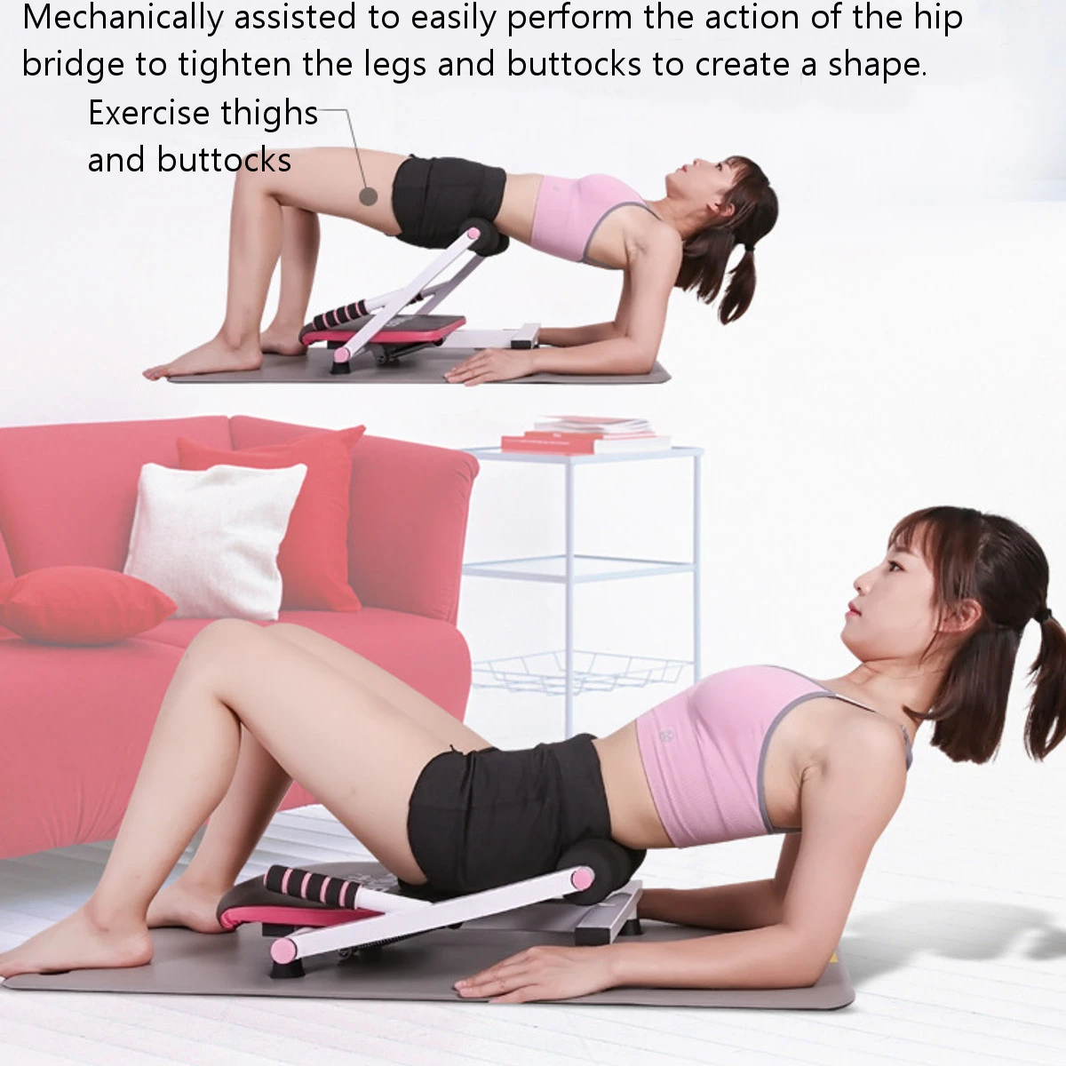 6 in 1 Multifunction Push Up Sit Up Machine Stepper Home Gym Fitness Padded Equipment